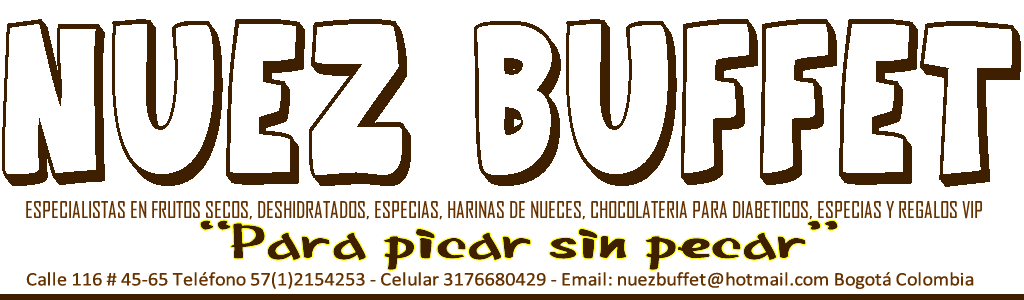 NUEZ BUFFET FRUTOS SECOS BOGOTA NUECES